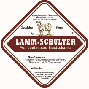 Lammschulter, ausgelöst Lammschulter, ausgelöst
